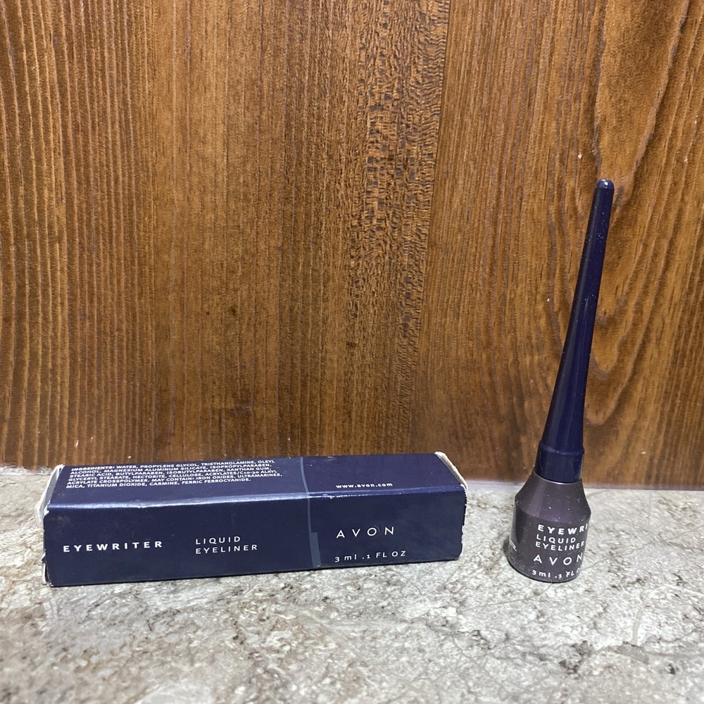Avon‎ Eyewriter Liquid Eyeliner Plum Pizzazz Shimmer Purple New